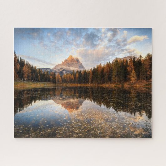 Water Tre Cime Di Lavaredo Italy Legpuzzel (Horizontaal)