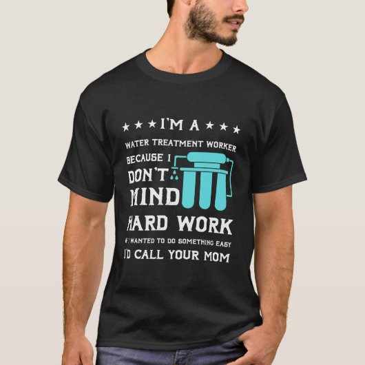 Water treatment specialist worker t-shirt (Voorkant)