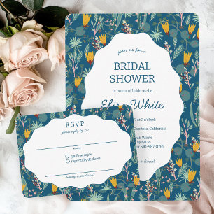 Water Tuin Bloemen Bruids Bruiloft Cute Aangepast RSVP Kaartje