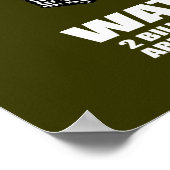 WATER - TWEE MILJARD MENSEN ZITTEN ERVOOR. POSTER (Hoek)