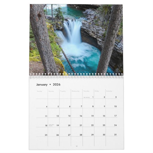 Water uit de hele wereld kalender (Jan 2026)