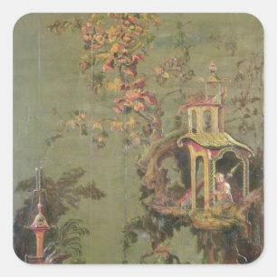 Water, van een reeks panelen die vierkante sticker