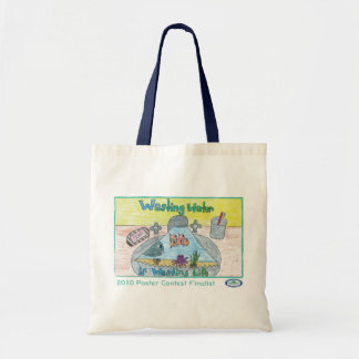 Water verspillen tote bag