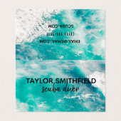 Water Visitekaartjes (Buitenkant ongevouwen)