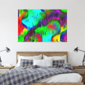 "Water Wall" Stretched Canvas 3 Gestapeld op 60 x  Afdruk (Insitu (Slaapkamer))