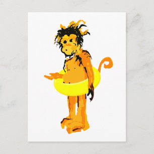 wateraap briefkaart