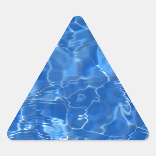 waterachtergrond driehoek sticker (Voorkant)