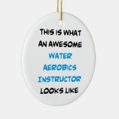 wateraerobe instructeur, geweldige keramisch ornament (Rechts)