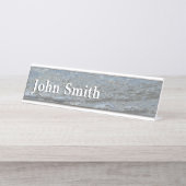 Wateraftappen op Abstracte foto's van de Beach Bureau Naambordje (Voorkant)