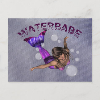Waterbabe Briefkaart