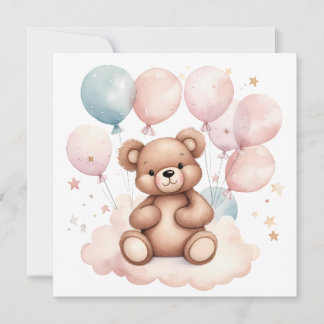 Waterballon Teddybeer Kaart