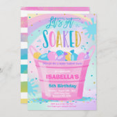 Waterballon Verjaardagsfeest Zomer Waterballon Kaart (Voorkant / Achterkant)