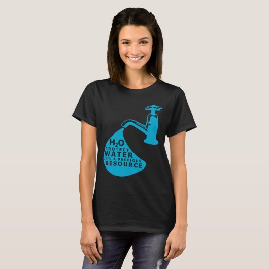 Waterbehoud en duurzaamheid t-shirt (Voorkant volledig)