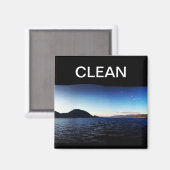 Waterbergen Schone Vaatwasser Magneet (Voorkant / Achterkant)