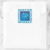 Waterbescherming Ovale Sticker (Tas)