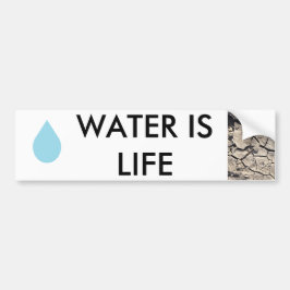 Waterbescherming - water is leven bumpersticker