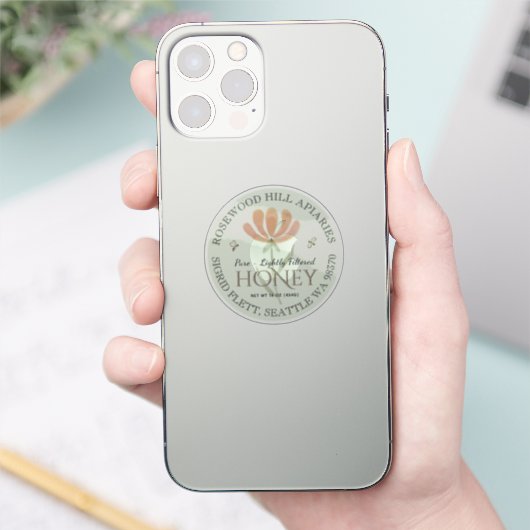 Waterbestendig DeCrystallizing-honingetiket met ve Sticker (Telefoon)