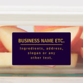 Waterbestendig Paars en goud voor meerdere doelein Labels (Aangebracht)