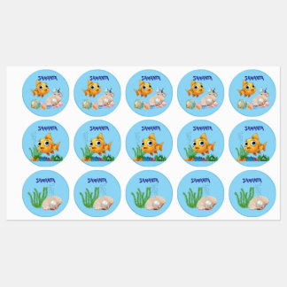 Waterbestendige Labels Kleine Vis
