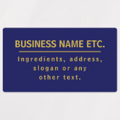 Waterbestendige multifunctionele marine Blue & Gol Labels (Design 1)