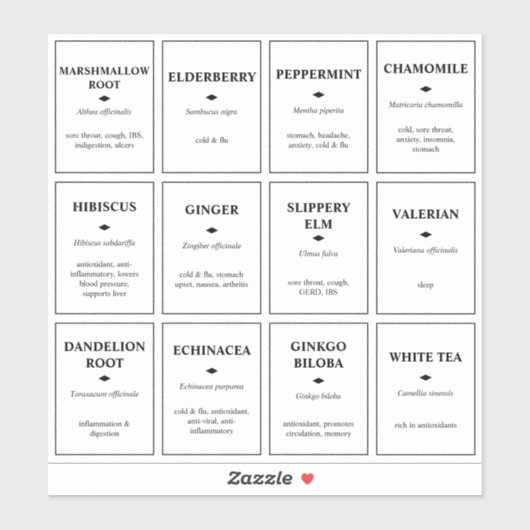 Waterbestendige Vinyllabels voor Ball Jars enz. Sticker (Vel)