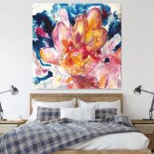 waterbloem canvas afdruk (Insitu (Slaapkamer))