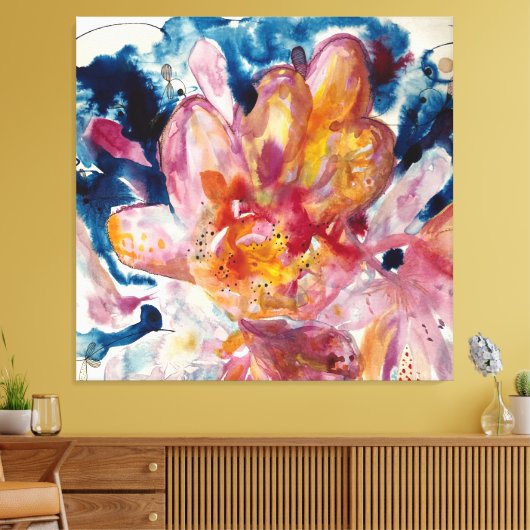 waterbloem canvas afdruk (Insitu (Woonkamer))