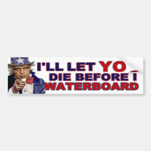 Waterboard of Die Bumpersticker
