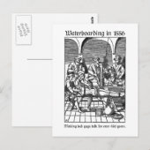 Waterboarding in 1556 briefkaart (Voorkant / Achterkant)