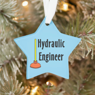Waterbouwkundig ingenieur toiletduik ornament