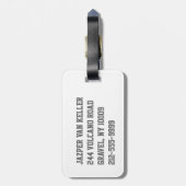 Waterboy Soccer Bagagelabel (Achterkant verticaal)