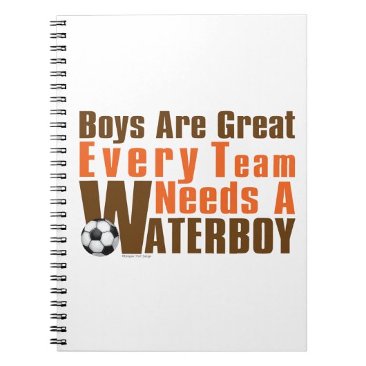 Waterboy Soccer Notitieboek (Voorkant)