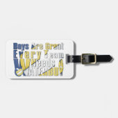 Waterboy Volleyball in Blue en Yellow Bagagelabel (Voorkant horizontaal)