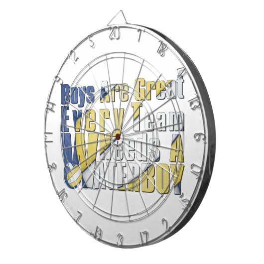 Waterboy Volleyball in Blue en Yellow Dartbord (Voorkant Rechts)