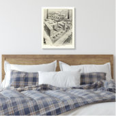 Waterbury Clock Co. Canvas Afdruk (Insitu (Slaapkamer))