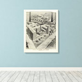 Waterbury Clock Co. Canvas Afdruk (Insitu (Houten vloer))