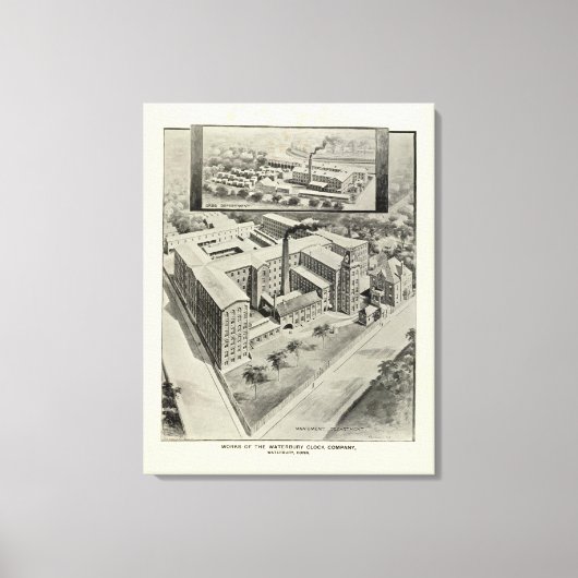 Waterbury Clock Co. Canvas Afdruk (Voorkant)