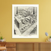 Waterbury Clock Co. Canvas Afdruk (Insitu (Woonkamer))