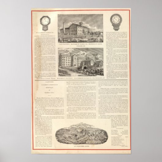 Waterbury Clock Company Poster (Voorkant)