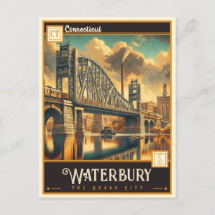 Waterbury, Connecticut Briefkaart