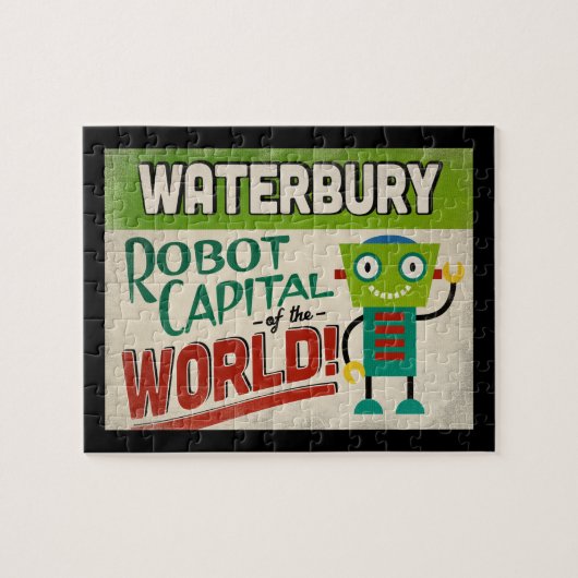 Waterbury Connecticut Robot - Funny  Legpuzzel (Horizontaal)