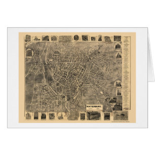 Waterbury, CT Panoramic Map - 1899 