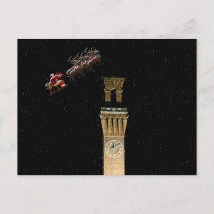 Waterbury Republikein en de Kerstman Feestdagenkaart