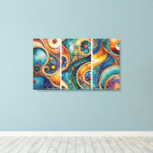 watercircus canvas afdruk (Insitu (Houten vloer))