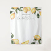 Watercolo élégant citron nuptiale tapisserie de do (Devant)