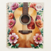 Watercolor Acoustic Guitar Floral (Devant)