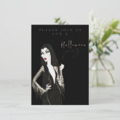 Watercolor Adult Halloween Party Invitation (Debout devant)