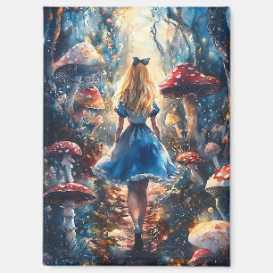 Watercolor Alice in Wonderland Magneet