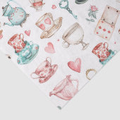 Watercolor Alice Patroon  Tissuepapier (Detail)