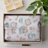 Watercolor Alice Pattern  Tissuepapier (Geschenk)